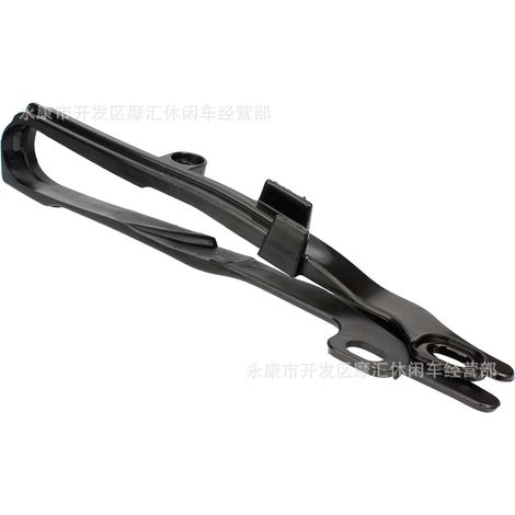 Compatible avec Honda CRF125R/250R CRF250X/450X, guide-chaîne en caoutchouc plat noir pour fourche et protection de chaîne (1/4)