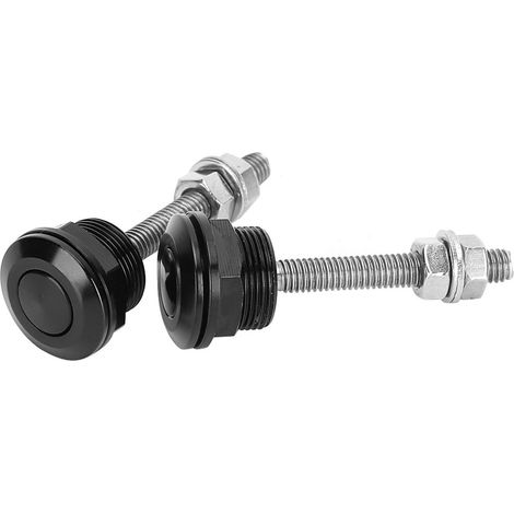 Lot de 2 goupilles de capot universelles à dégagement rapide avec bouton-poussoir et clip de pare-chocs, 22 mm / 0,9 po (1/5)