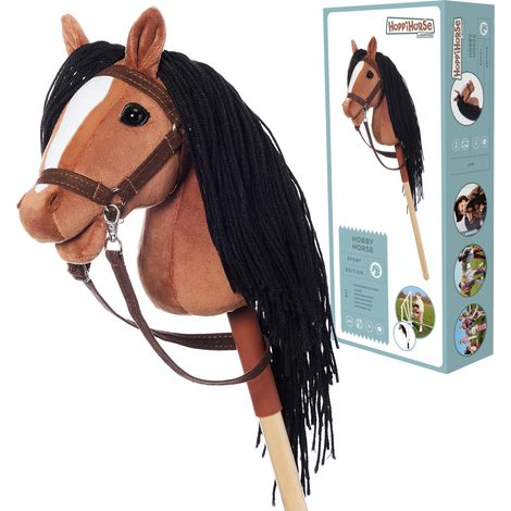 Hobby Horse A4  Cavallo a dondolo  Bay Hoppihorse  + set di accessori (1/5)