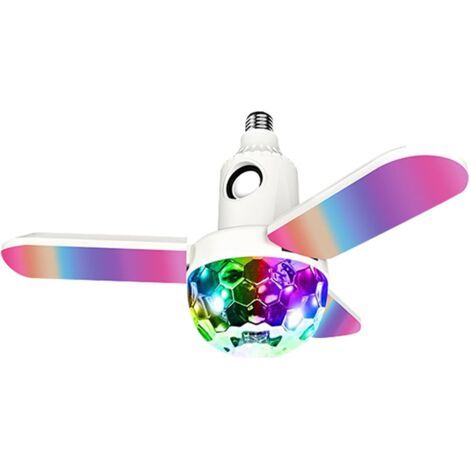 Veilleuse de nuit en forme de ventilateur pour enfants Bluetooth 5.0 RGB lumière avec lampe pliable à changement de couleur 120 x 240 mm (1/5)