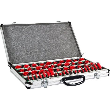 ESTUCHE JUEGO 50 FRESAS 8 MM MADERA FRESADORA HOLZMANN OFS50 (1/5)