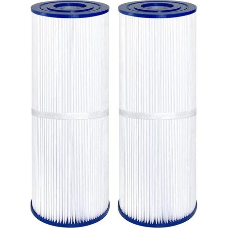 Cartouche de filtration piscine 2 pièces compatible Unicel C-4326 Pleatco PRB25-IN Filbur FC-2375, filtre spa 25 ft² pour nettoyage efficace de l’eau piscine (1/5)