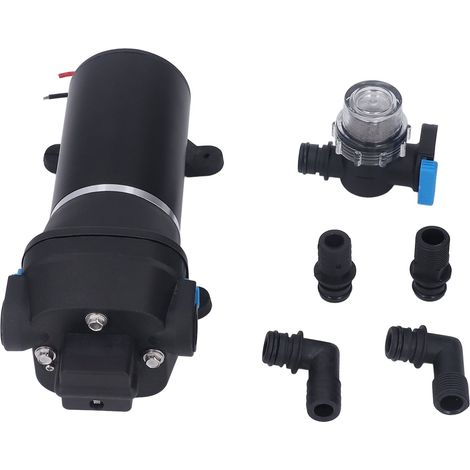 Pompe à eau haute pression miniature 24V 4.5GPM auto-amorçante surpresseur à membrane pneumatique pour camping-car (1/5)
