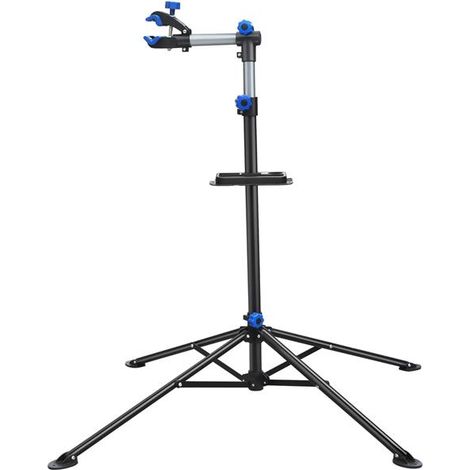 Yaheetech Cavalletto per Manutenzione Bici Pieghevole Supporto Riparazione Bici Universale Staffa con Bastone Ferma Manubrio Regolabile Altezza 108-190 cm Carico Massimo 30 kg (1/5)