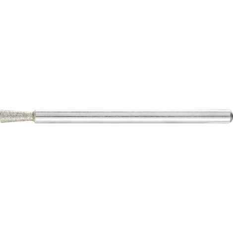 PFERD TOOLS Dia.-Schleifst. Topf Ø3x8° SchaftØ3 mm D126 (mit.) zum Schleifen von Planflächen/Absätzen (1/4)