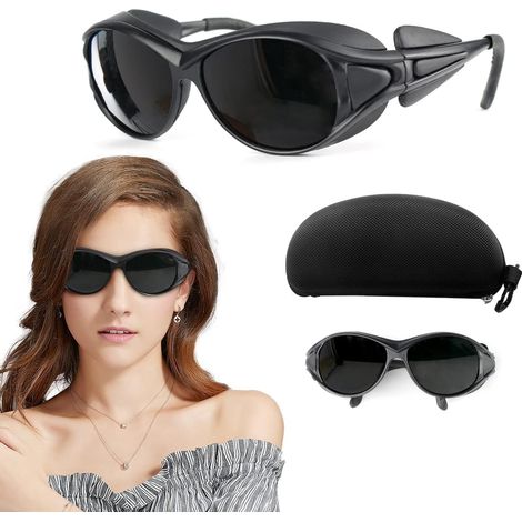 IPL-Laserschutzbrille (200–2000 nm) für HPL/IPL-Haarentfernung, Brille mit UV-C-Schutz für IPL-Haarentfernungsgeräte, Schutzbrille für Anwender in der kosmetischen Laserbehandlung.
