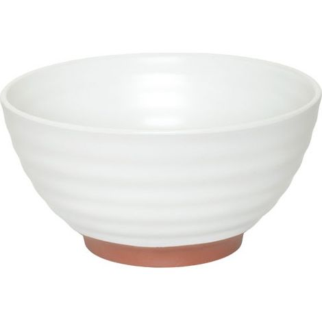 Set 4 Bols Ramen Fuji Design Bicolore Blanc/terra Cotta élégant - Amefa Medard De Noblat (1/2)