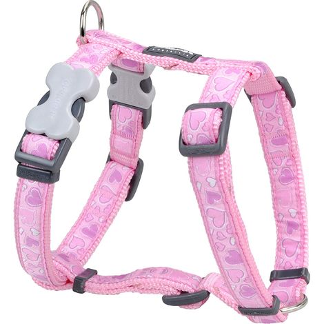 Harnais chien rose Breezy Red Dingo Fantaisie Taille : T1 (1/3)