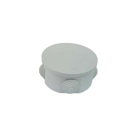 SCATOLA STAGNA TONDA CON COPERCHIO E 4 PASSACAVI IP44- - ø mm.80x40h. (002) - 9 pezzi MARLANVIL
