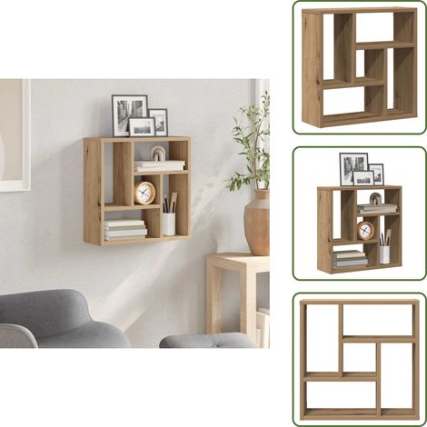 Wandregal Artisan-Eiche 45x16x45 cm Holzwerkstoff - Wandregal - Wandregale - Wandablage - Wandablagen (1/5)