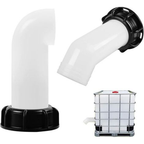 2 Pièces Bec de Vidange avec Ecrou IBC,Embouts de Bec IBC Buse de Réservoir d'eau Raccord Douille de Bec S60x6 Adaptateur (1/5)