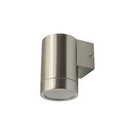 V-TAC VT-7641 Portalampada da parete in acciaio inossidabile 1x GU10 230V IP44 colore metallo satinato