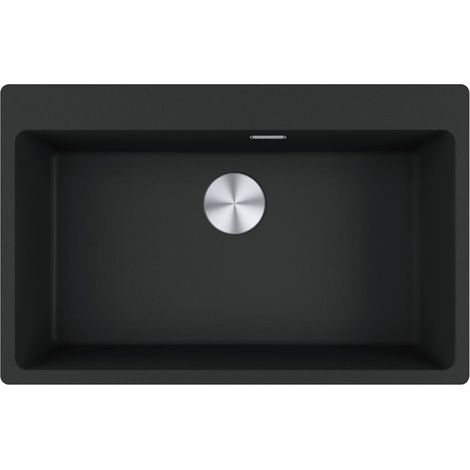 Franke Einbaubecken Maris MRG 610-73 A Fragranit Black Matt, Druckknopfventil (1/3)