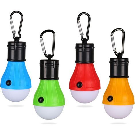 Lanterne de Camping, 4X Lampe de Camping LED Lanterne Lampe Camping, 3 Mode de Lampe étanche Nuit d'urgence Lampes de Poche Portable pour Camping, Randonnée, Pêche, Chasse NPTERBL (1/5)