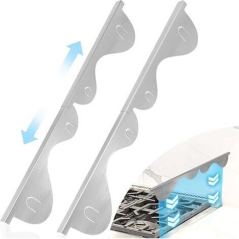 Cache-espaces de cuisinière, 2 pièces en acier inoxydable, réglables pour les espaces latéraux du comptoir de cuisine, de 35,1 cm à 70,8 cm - Argent