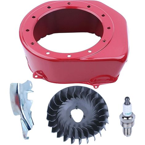 Adefol Kit de protection carter ventilateur volant de refroidissement à rappel pour moteur Honda GX160 GX200 168F 5.5HP 6.5HP Générateur Pompe à eau (1/5)