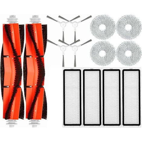 Pour aspirateur robot Xiaomi : brosse latérale principale, filtre HEPA, chiffon de nettoyage (1/5)