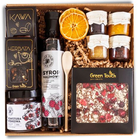Geschenkkorb, Geschenkbox, Sirup, Schokolade, Marmelade, Tee, Kaffee (1/5)