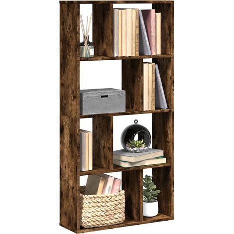 Bücherregal Räuchereiche 60x20x120,5 cm Holzwerkstoff