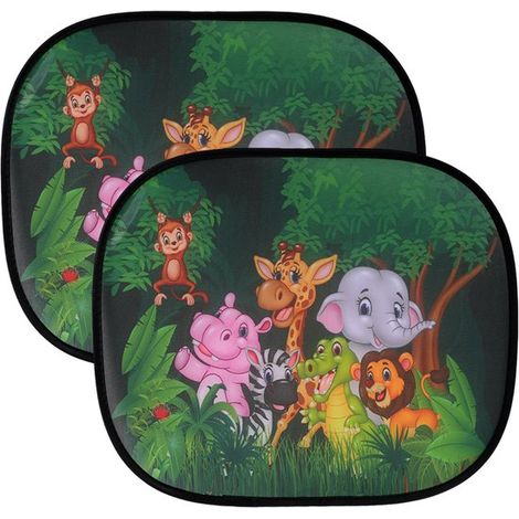 Parasol para coche con protección UV - parasol apto para niños - 44 x 36 cm - fijación electrostática - fácil instalación -Q (1/5)