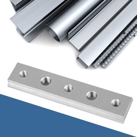 Gabarit de rail d'onglet à rainure en T en alliage d'aluminium 30/45, fixation par vis en T (100 mm) (1/5)