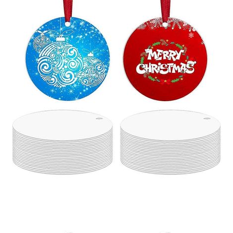 36 weiße Metallornamente zur Verschönerung Ihres Weihnachtsbaums (1/5)