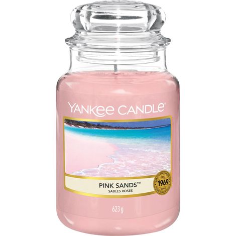 bougie jarre parfumée grande taille Sables Roses jusqu'à 150 heures de combustion Cadeaux de la fête des mères (1/5)