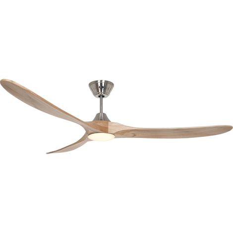 Ventilateur de plafond Eco Genuino DC 180 Chrome-Bois LED (1/5)