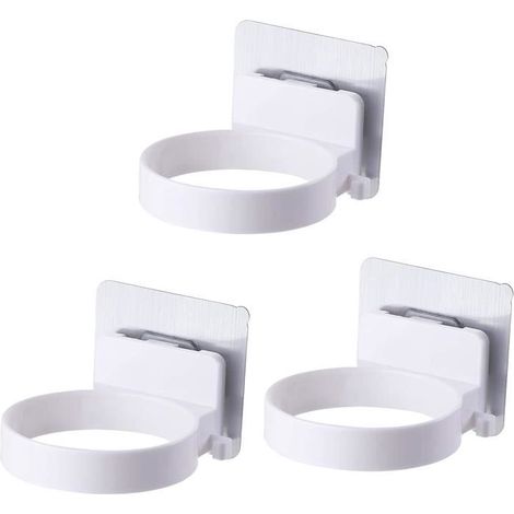Porte-Sèche-Cheveux - Non spécifié - 3PCS - Blanc - Plastique ABS - Diamètre 8,9 cm (1/4)