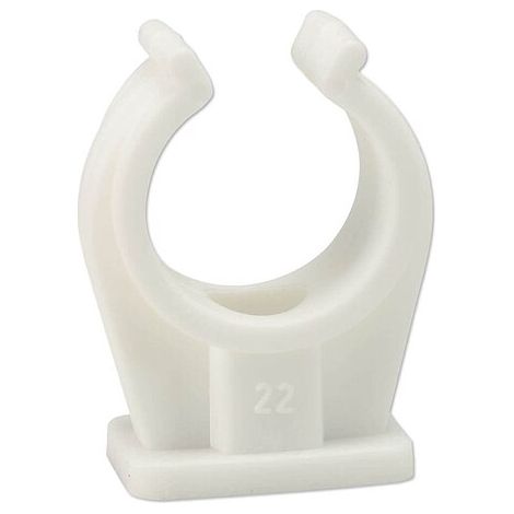 10 Stk. Einzel-Rohrclip 20 - 22 mm (1/2)