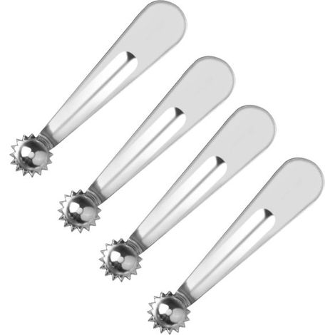 Juego de 10 utensilios de cocina multifuncionales de acero inoxidable para frutas, verduras, tomates y fresas (1/2)