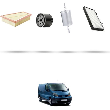 Kit tagliando 4 filtri compatibile con Renault Trafic II 2.0 16v 88kw dal 2001 (1/5)