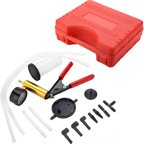 Kit de purge de freins pour voiture et moto : pompe à vide, testeur de vide et outil de purge pour freins (voiture, moto). (1/5)