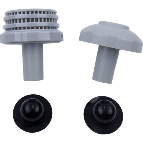 Kit de connexion pour piscine pour avec tuyau de 32 mm de diamètre, connecteur de filtre d'entrée de piscine de 3,2 cm, buse de jet d'entrée de piscine de 3,2 cm (noir)