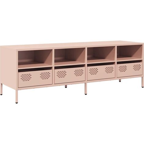 Maison Exclusive - TV-Schrank Rosa 135x39x43,5 cm Kaltgewalzter S