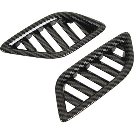 Baguette décorative de style fibre de carbone sur le couvercle supérieur de la grille d'aération du tableau de bord, applicable à l'ID.4. (1/5)