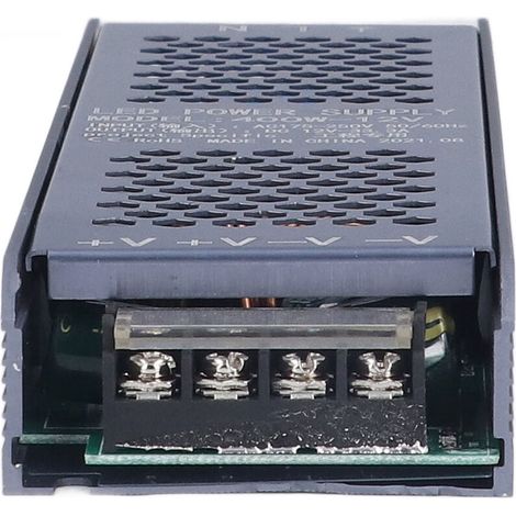 400-W-LED-Transformator (12 V, 33,3 A), schwarzes, wasserdichtes Netzteil, Treiber für lange LED-Streifen, Eingang AC 175–250 V, magnetischer Wandler (1/5)