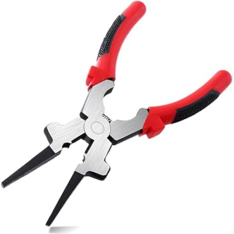 Ohleats Pince de soudage MIG de 20,3 cm, pince de soudage multifonction en acier au carbone avec poignée isolée, pince coupante antidérapante pour gratter les éclaboussures, saisir le fil de dessin, (1/5)