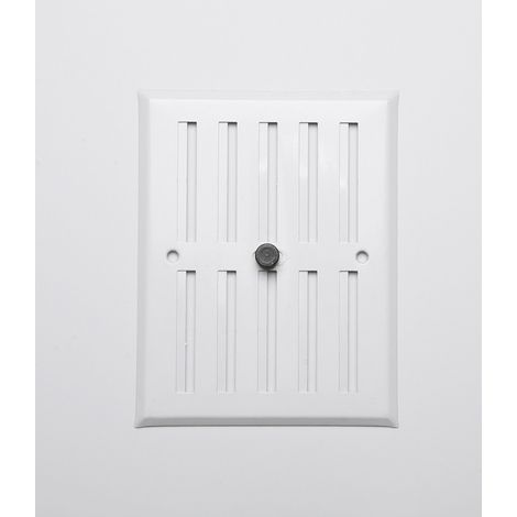 Grille aération VMC réglable en aluminium blanc 130x170mm – Flux d'air ajustable – Installation rapide – Résistante à la corrosion – Fepre (1/3)