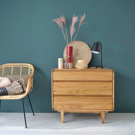 Commode en bois mindi massif 90 cm