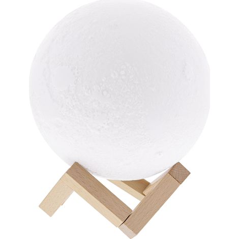 T'NB- Altavoz Bluetooth luminoso con diseño luna, ligero, compatible con todos los teléfonos inteligentes, multicolor