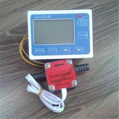 Débitmètre à engrenages avec écran LCD, indicateur de débit pour carburant diesel et essence (1/4)