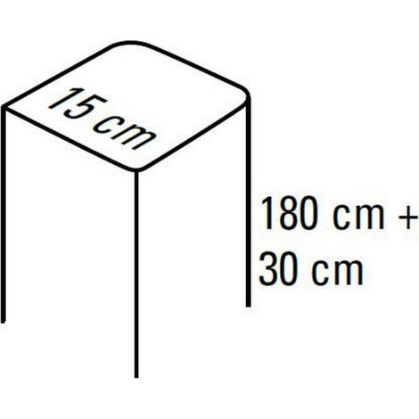 S2500i - poteau en aluminium l15xh180cm brut. a sceller. - FAAC 170POAS183B