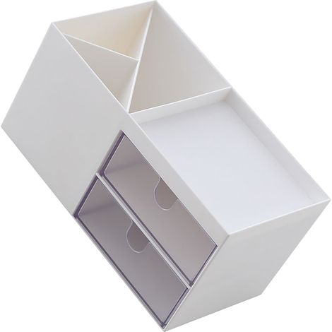 Boîte de rangement de bureau minimaliste, multifonctionnelle, avec tiroir, idéale pour la chambre, le salon ou le bureau. (1/5)
