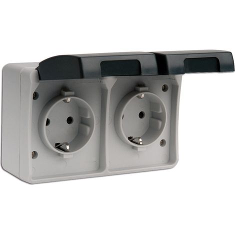 SIMON ESTANCA SUPERF.DOS BASE ENCHUFE+TAPA 10/16A 250V=MS535401