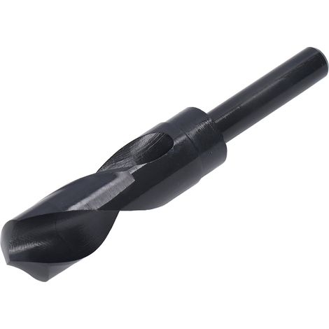 Foret HSS 12,7mm Queue Cylindrique Lame 25mm Outil de Perçage Acier Rapide, Foret Hélicoïdal Noir pour Métal (1/5)