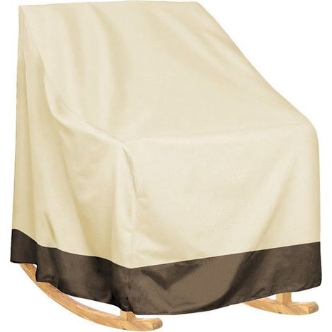 Housse de chaise, housse de chaise de jardin 70 x 83 x 99 cm, housse de protection pour chaises de jardin, tissu Oxford, imperméable, coupe-vent, résistante aux UV pour jardin, balcon ou (1/5)