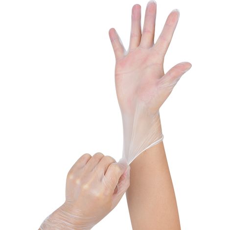 100 Stück Einweg-Latexhandschuhe, stichfest, zum Schutz der Hände (1/5)
