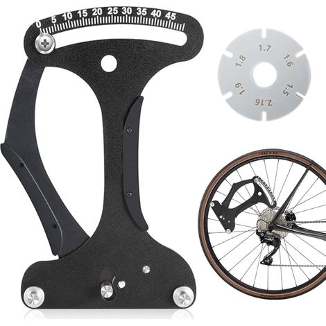Jauge de Tension de Rayon de Vélo, Outil de Mesure de Tension pour Rayons de Vélo Outil de Calibrage d'Outil de Mètre de Tension de Rayon pour Problèmes de Roue de Diagnostic - Noir (1/5)