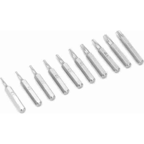 jeu d'embouts de réparation Jeu d'embouts de tournevis étoile à tige de 4mm, outils de réparation bricolage tire-fond (1/4)
